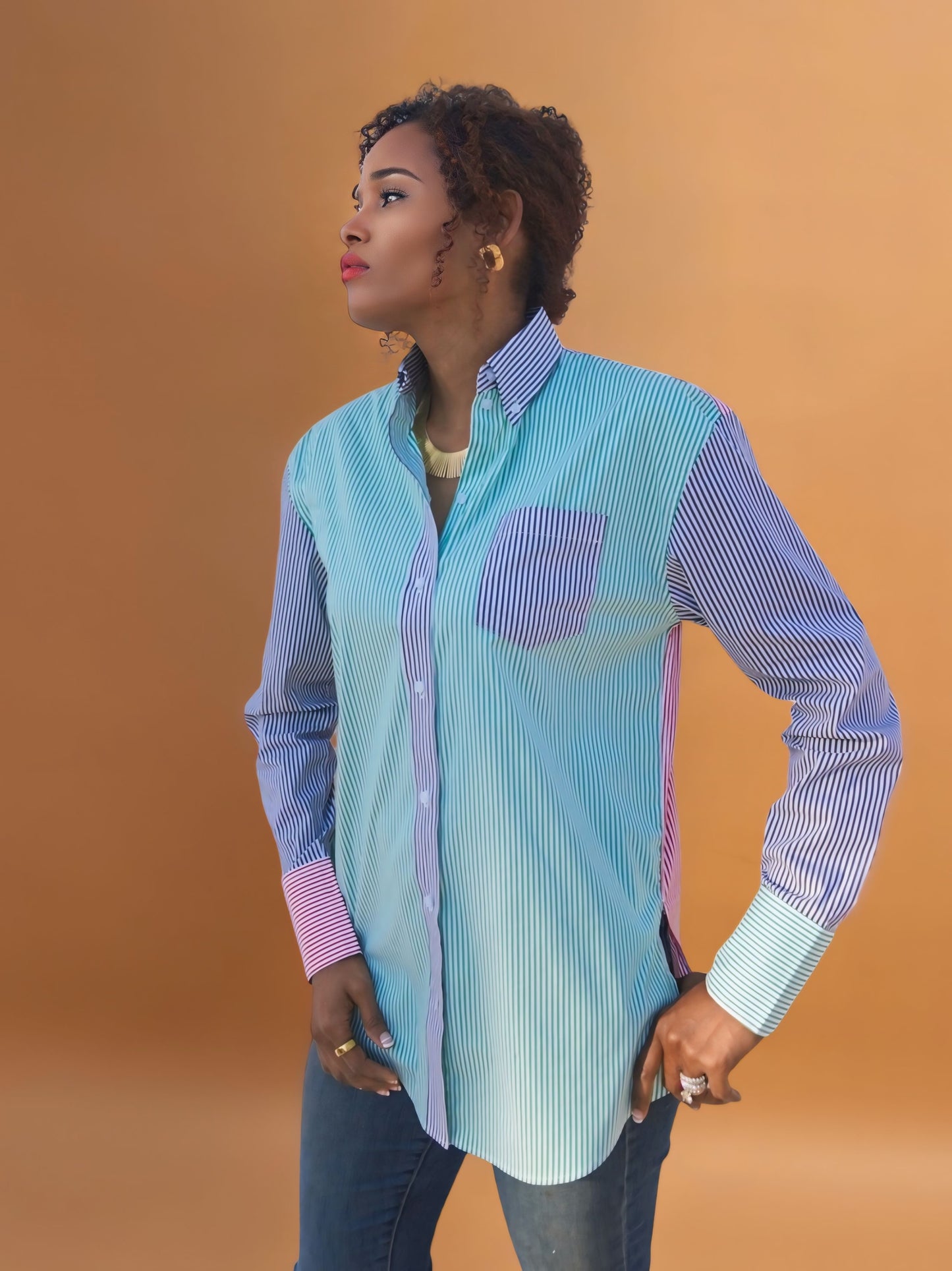 Shop-Button-Up-Shirt-Cotton-Unique-Multicolor-for-Tall-Women