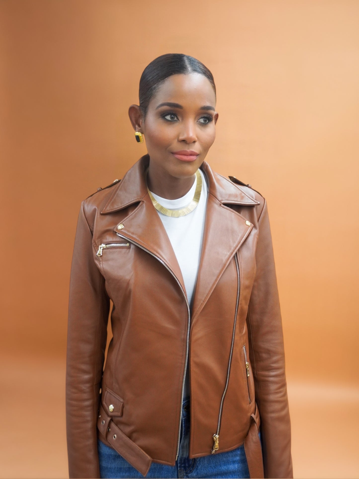 Shop-Leather-Jacket-for-Tall-Ladies-in-Sienna-Brown