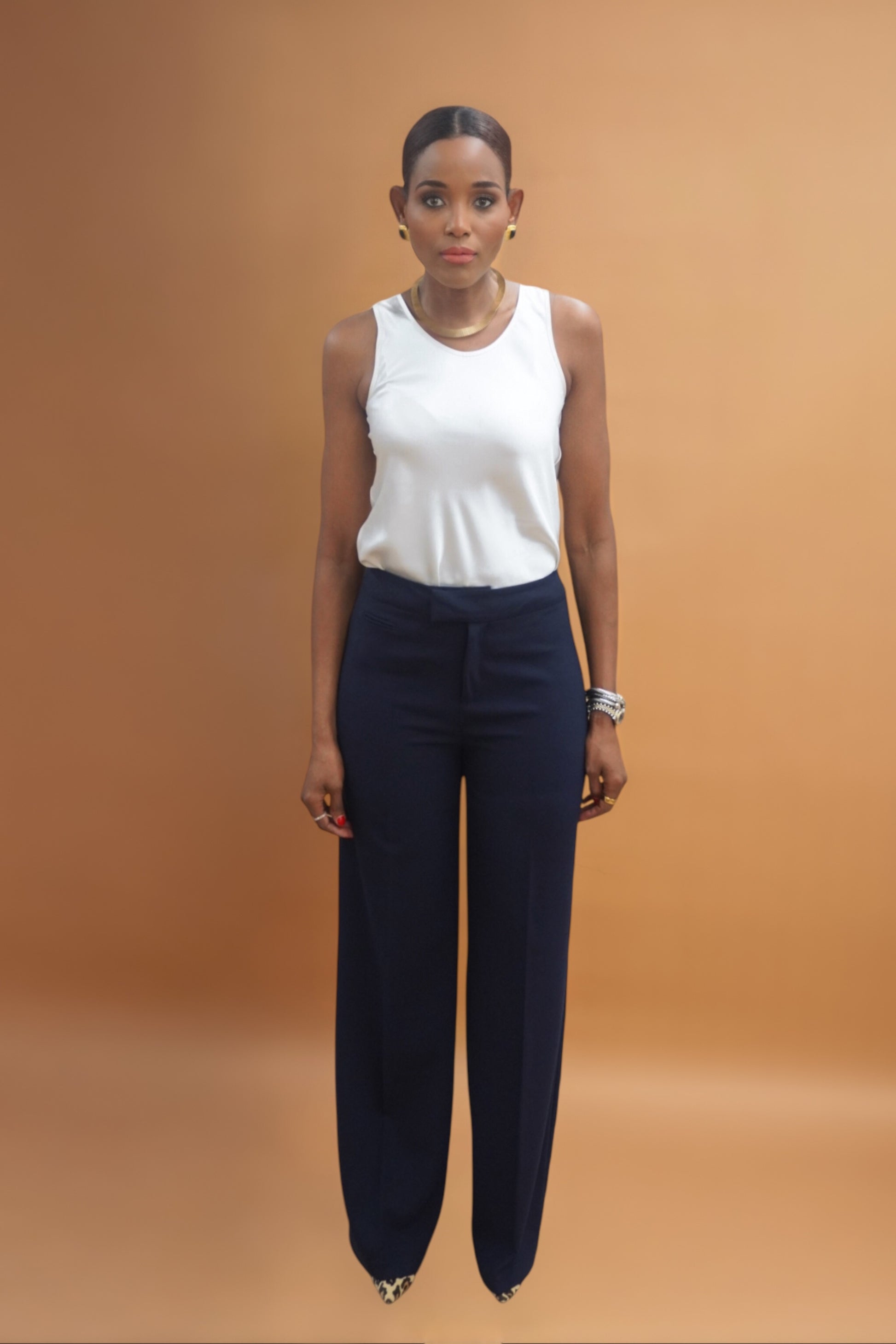 Wool Trousers for Tall Women | Navy & Black Available Wool Trousers for Tall Women | Navy & Black Available