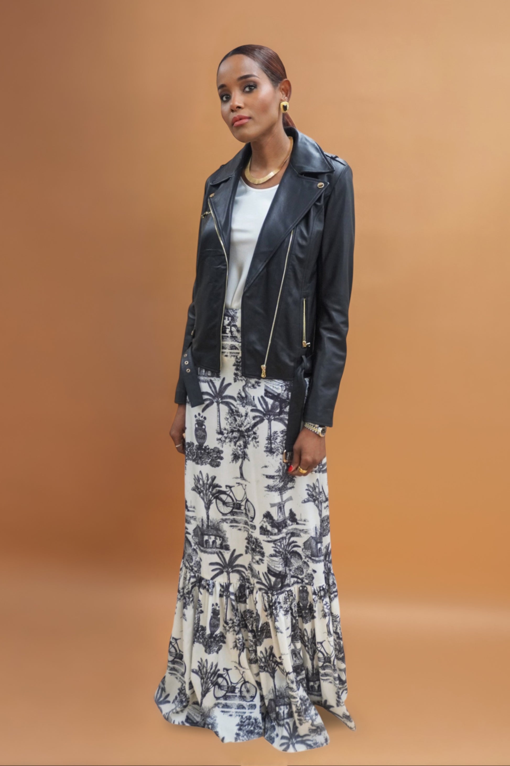Black Leather Jacket for Tall Women 5'10"+ | ATALLIER Black Leather Jacket for Tall Women 5'10"+ | ATALLIER