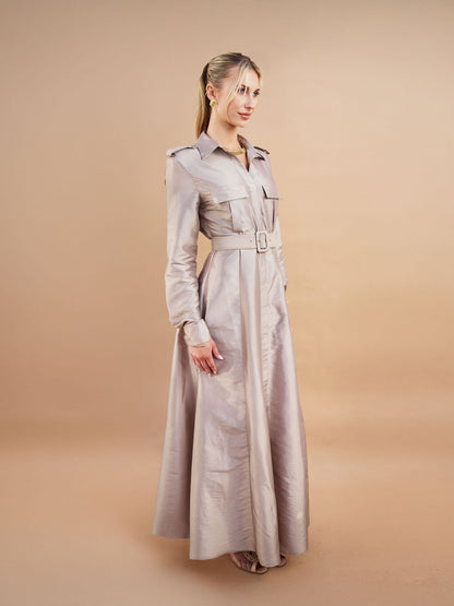 Vanguard Long Sleeve Maxi Shirt Dress