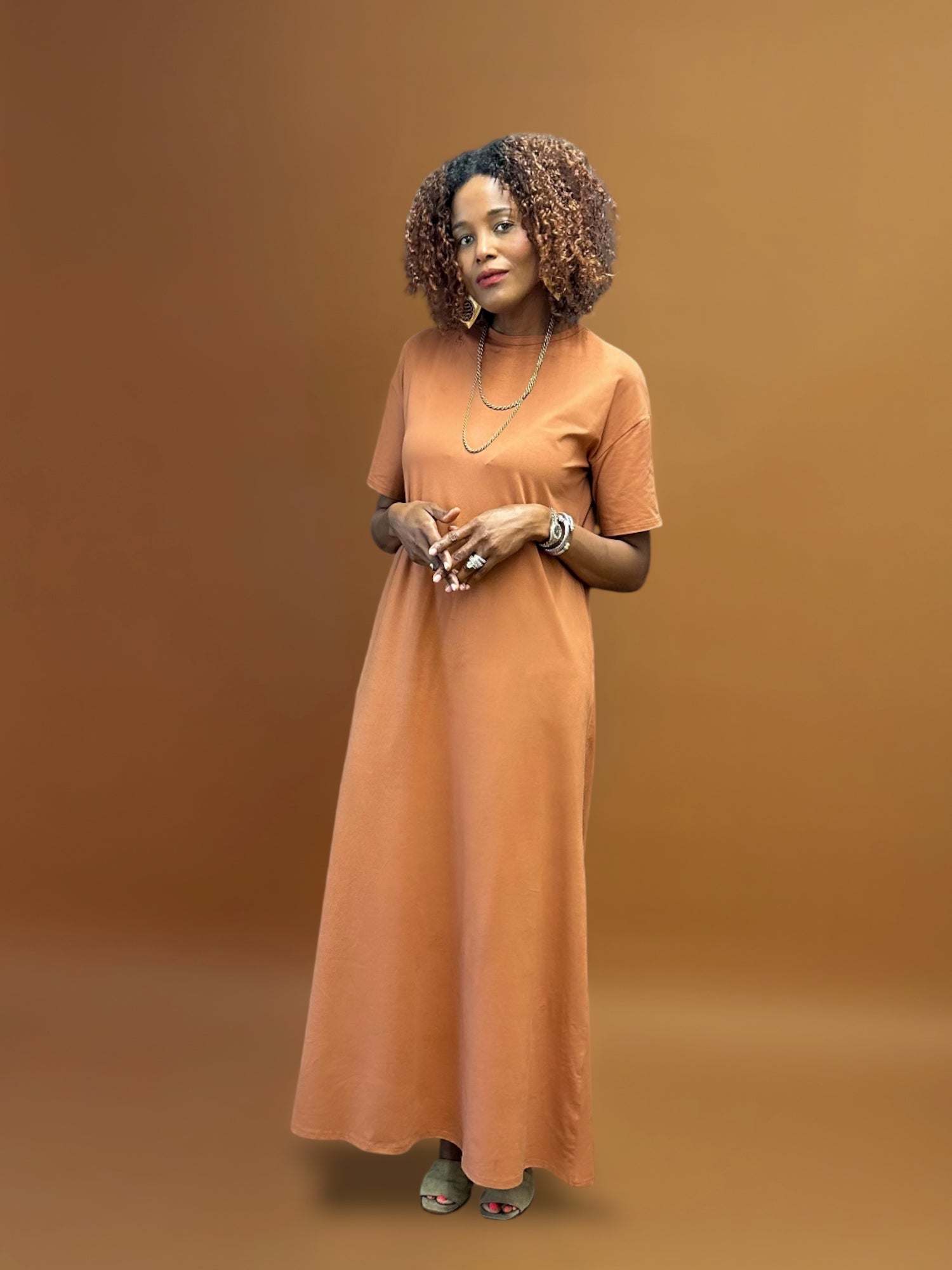 Maxi T-Shirt Dress for Tall Women | 3 Color Options| ATALLIER Maxi T-Shirt Dress for Tall Women | 3 Color Options| ATALLIER