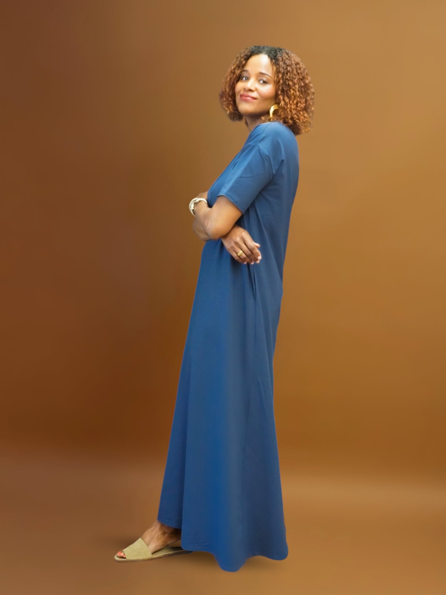 Maxi T-Shirt Dress for Tall Women | 3 Color Options| ATALLIER Maxi T-Shirt Dress for Tall Women | 3 Color Options| ATALLIER