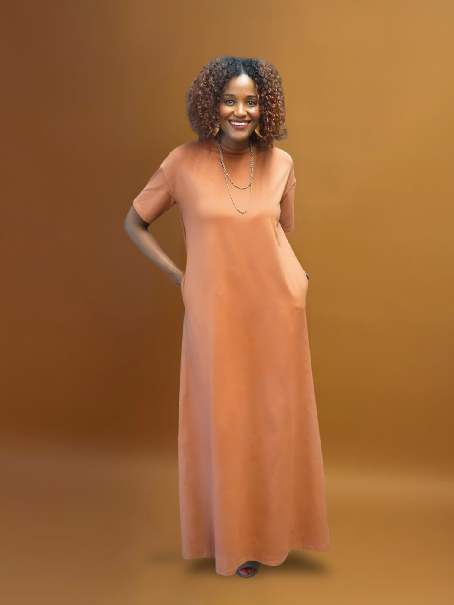 Maxi T-Shirt Dress for Tall Women | 3 Color Options| ATALLIER Maxi T-Shirt Dress for Tall Women | 3 Color Options| ATALLIER
