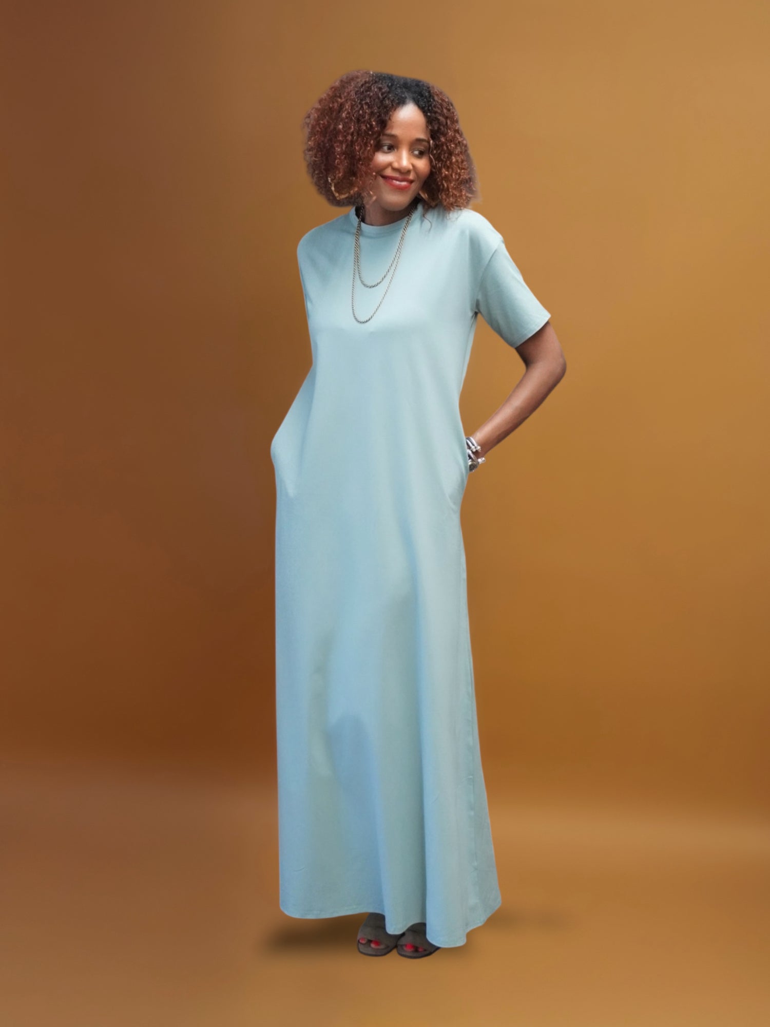 Maxi T-Shirt Dress for Tall Women | 3 Color Options| ATALLIER Maxi T-Shirt Dress for Tall Women | 3 Color Options| ATALLIER